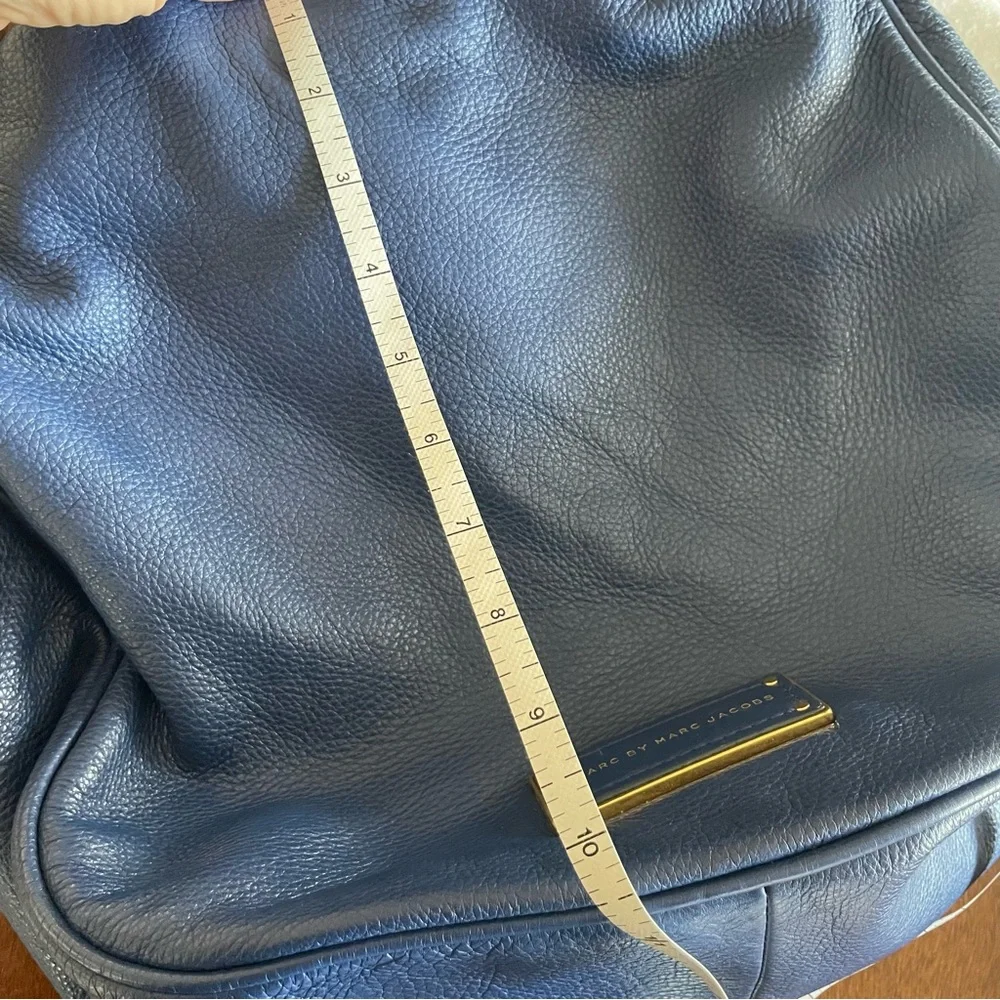 Marc by Marc Jacobs Blue Leather Too Hot To Handle Hobo w/ Dust Bag Please - Picture 7 of 9